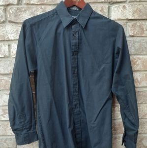 Claiborne black button down.